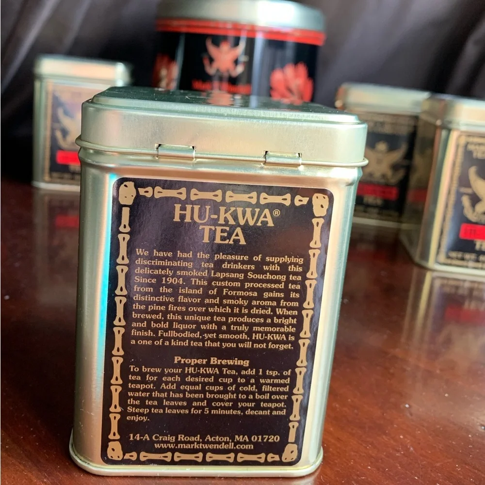 Lot of 5 Metal Tea Tins from Mark T. Wendell Tea Company - Picture 6 of 16